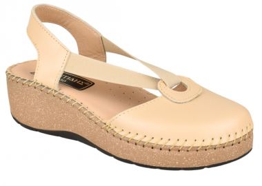 Πέδιλα γυναικεία | Δερμάτινα | Αερόσολες | Υφαντίδης | 110523 | Μπεζ - Υφαντίδης - 